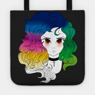 Hair Art - Rainbow Tote