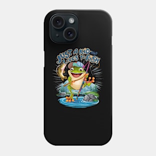 The Frog Angler: A Playful Twist on Fishing Phone Case