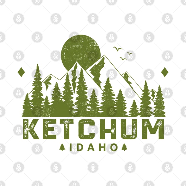 Ketchum Idaho Mountain Souvenir by HomeSpirit