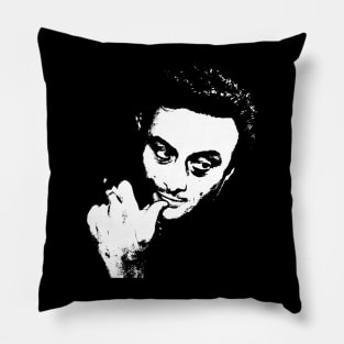 Lenny Bruce Vintage Portrait: Timeless Tribute to Comedy Legend Pillow