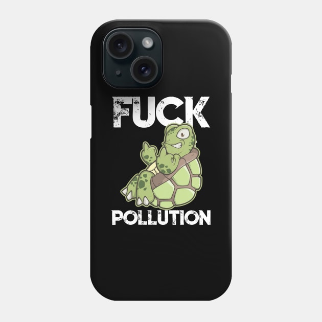 Earth Day T Shirt Environmental Anti Pollution Fun Turtle Phone Case by TellingTales