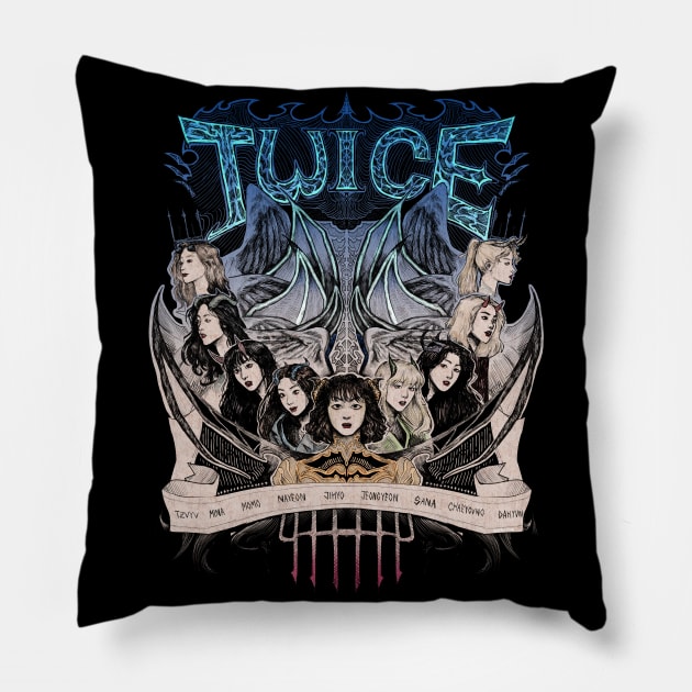 Twice Metal Ver. 1 Pillow by BeeboJam