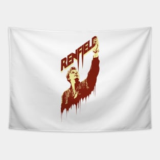 Renfield movie Nicholas Hoult graphic design ironpalette Tapestry