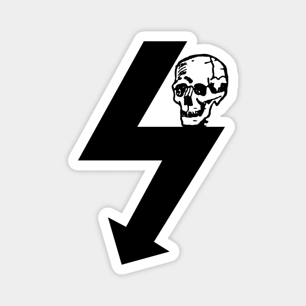 Electric Hazard Skull Sign Magnet by BuzzBenson