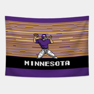 8-Bit Quarterback - Minnesota Tapestry