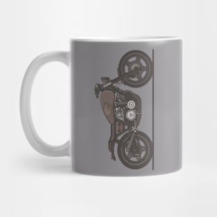 Cafe Racer Motorcycle Vintage Retro Coffee Ceramic Graphic Novelty Mug