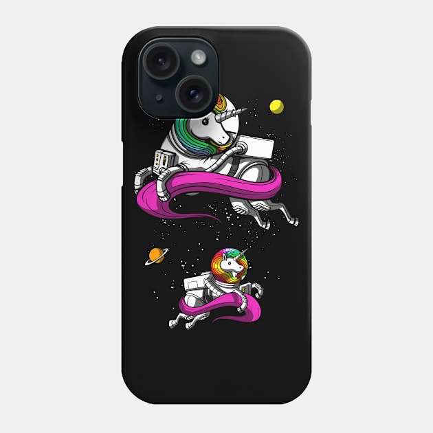 Space Unicorn Astronaut Phone Case by underheaven