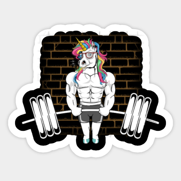 Funny Unicorn Weightlifting Fitness Gym Workout Men Women Funny