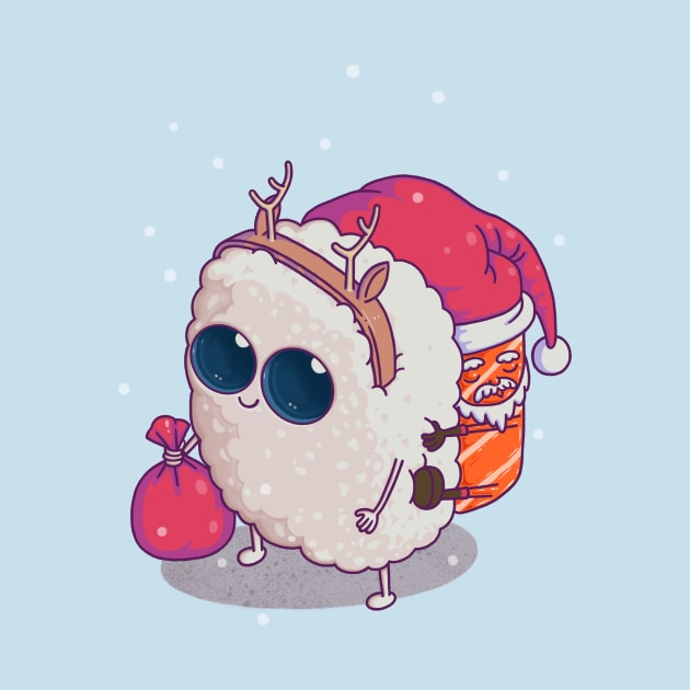 happy santa sushi by makapa