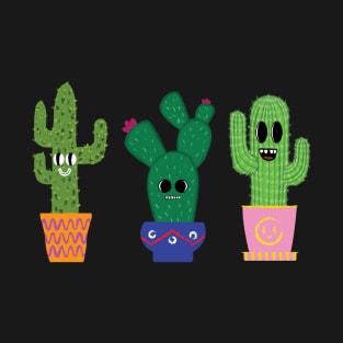 Cute cactus trio lineup T-Shirt