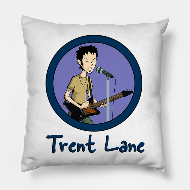 guitarist and me Pillow by Steven brown