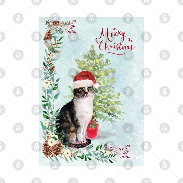 Merry Christmas Pussy Cat by Amanda Jane