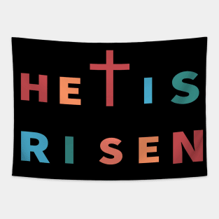 He Is Risen Cool Inspirational Christian Tapestry