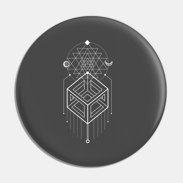 Sacred Geometry / Magic totem Pin by Rolling Reality