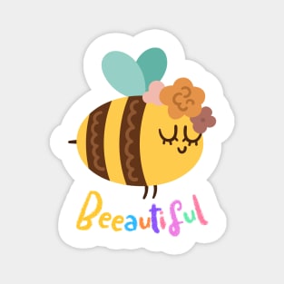 Cute Beeautiful Bee Magnet