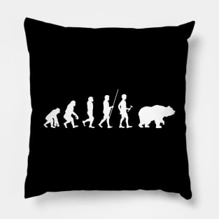 Evolution of Man Druid Bear Pillow