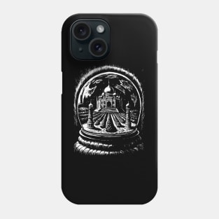 Taj Mahal in a snow globe Phone Case