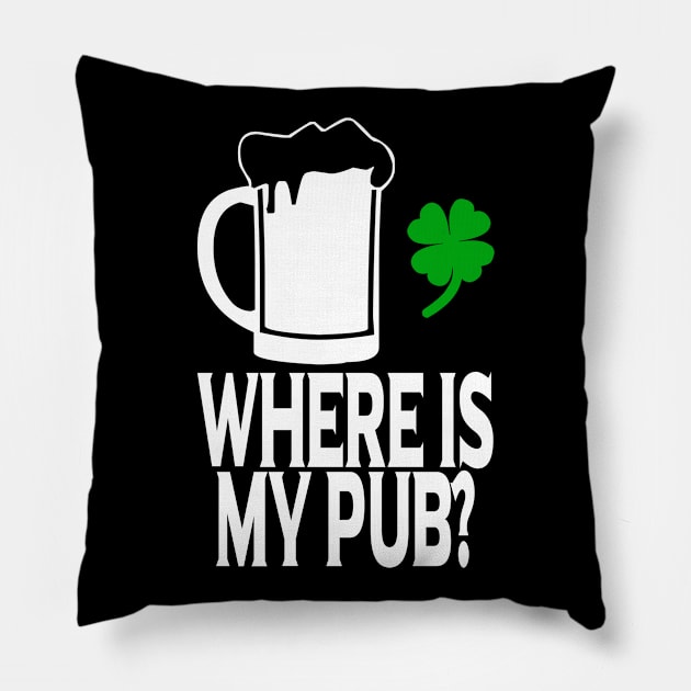 pub beer ireland Pillow by TheGloriousJoey