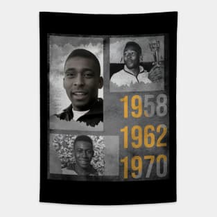 Pele,1958,1962,1970 world cup winner Tapestry