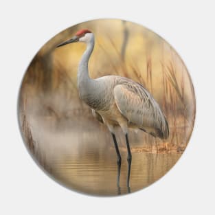 Sandhill Crane 01 Pin