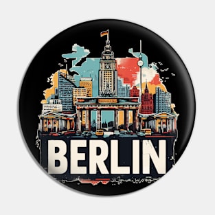 Berlin Pop Art Travel Vintage Pin