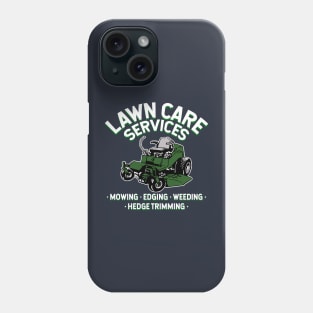 lawn care services zero turn mower Phone Case