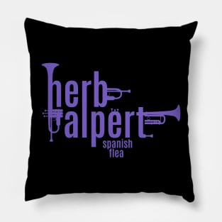 Herb Alpert Tribute - Iconic 'Spanish Flea' Trumpet Tee Pillow