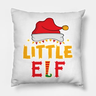 Littele Elf Chistmas Graphic Design T-shirt Pillow