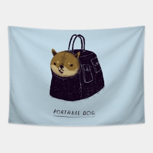 portable dog Tapestry