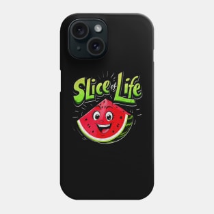 Slice of Life Fun Watermelon Summer Vibes Cool Phone Case