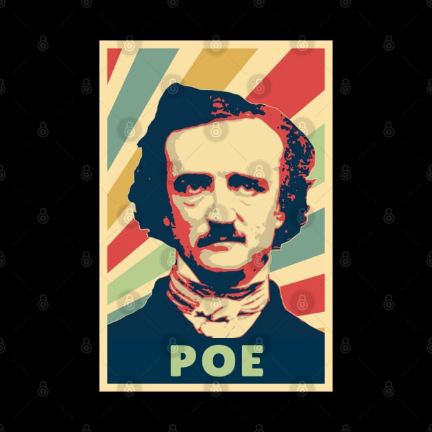 Edgar Allan Poe Vintage Colors by Nerd_art