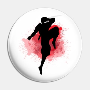 Ninja Striking Action Pose - Japanese Martial Arts Pin