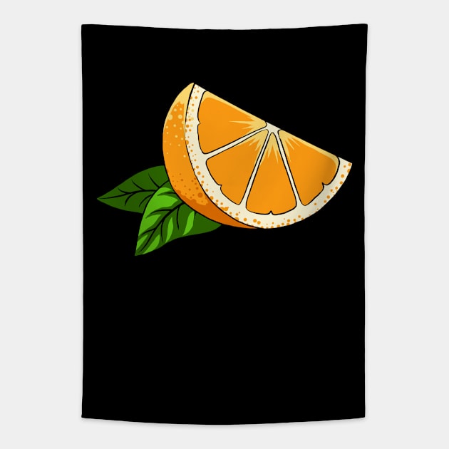 Orange Slice (Fruit) Tapestry by fromherotozero