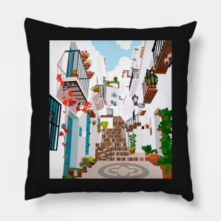 Pueblos De Malaga Frigiliana Pillow