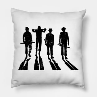 A Clockwork Orange Droogs Stencil Silhouette Pillow