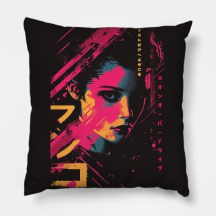 Japanese Cyberpunk Streetwear Pillow