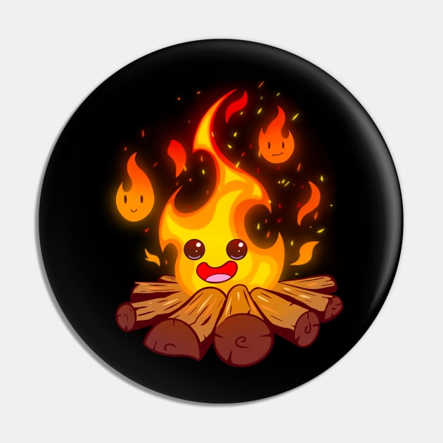 Campfire Wisp Pin by Andy Portillo