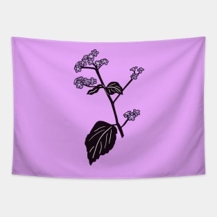 Purple Brunnera Flowers Tapestry