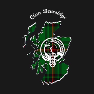 Clan Beveridge Scotland Map Crest T-Shirt