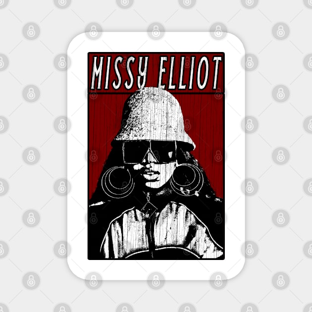 Vintage Retro Missy Elliot Magnet by Projectup