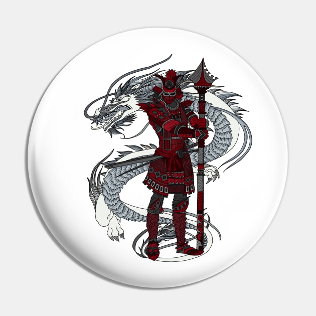 Dragon Samurai Pin by paviash