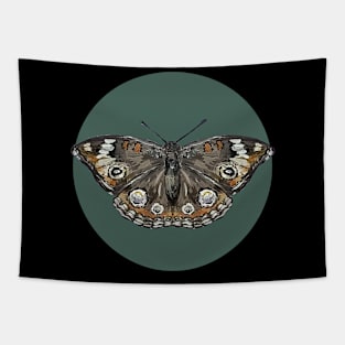 Common buckeye butterfly green Tapestry