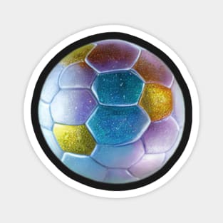 Glitter Football Magnet