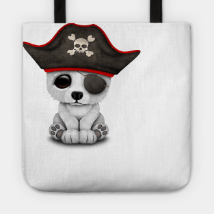 Cute Baby Polar Bear Pirate Tote