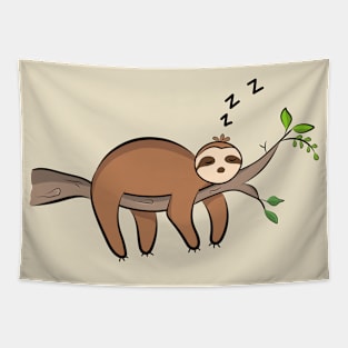 Sloth Sleeping Tapestry