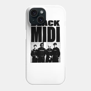 Black Midi Artwork Phone Case