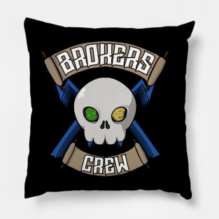 Brokers crew Jolly Roger pirate flag Pillow