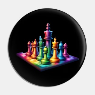 LGBT chess board Pin