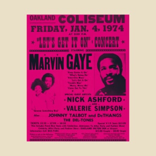 Marvin Gaye Poster Concert #3 T-Shirt