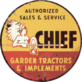 Chief Garden Tractors Magnet